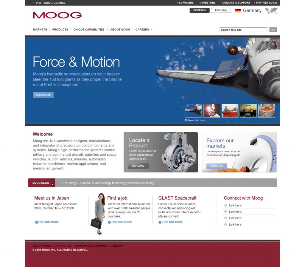 MOOG Homepage